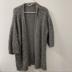 Kimchi blue knit cardigan sweater gray small